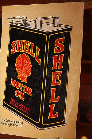 SHELL OIL CARD (Front) - click to enlarge